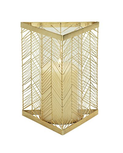 Deco 79 87495 Metal Candle Holder, 9" x 11", Gold
