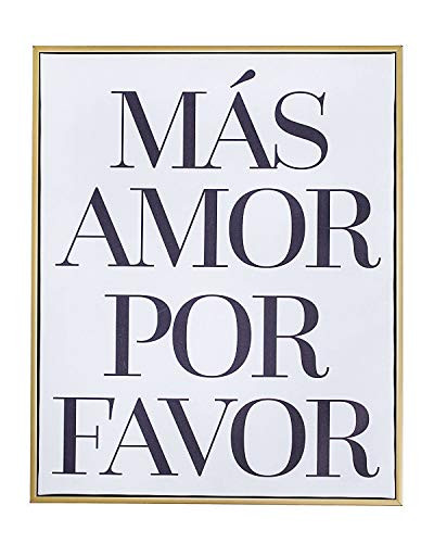 Teresa Collins, 11x14 Gold Framed Canvas, Wall Art Decor - Mas Amor Por Favor