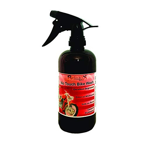 No Touch Bike Wash - Motorcycle Engine & Paint Cleaner, 16 Ounce Spray Bottle, Brake Dust Cleaner, Hands Free Cleaner, Detail Spray, Waterless Detail, Detail Cleaner, Bike Cleaner