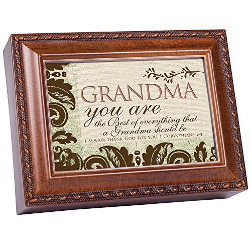 Cottage Garden Grandma Woodgrain Music Box/Jewelry Box Plays How Great Thou Art Cottage Garden Grandma Woodgrain Music Box/Jewelry Box Plays How Great Thou Art