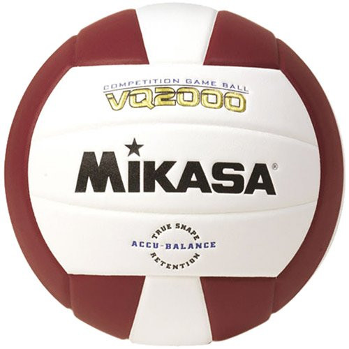 Mikasa Sports VQ2000 MICRO CELL INDOOR VOLLEYBALL MAROON/WHITE