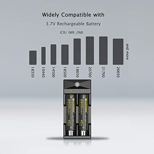 Universal Amorge Smart Charger for Li-ion Batteries 21700 26650 18650 18490 18350 17670 17500 16340 14500 2 Slot Charger Universal Amorge Smart Charger for Li-ion Batteries 21700 26650 18650 18490 18350 17670 17500 16340 14500 2 Slot Charger