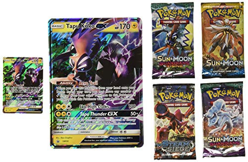 Pokemon TCG: Sun & Moon Guardians Rising Shiny Tapu Koko Premium GX Box Featuring an Oversize Tapu Koko GX Card Pokemon TCG: Sun & Moon Guardians Rising Shiny Tapu Koko Premium GX Box Featuring an Oversize Tapu Koko GX Card