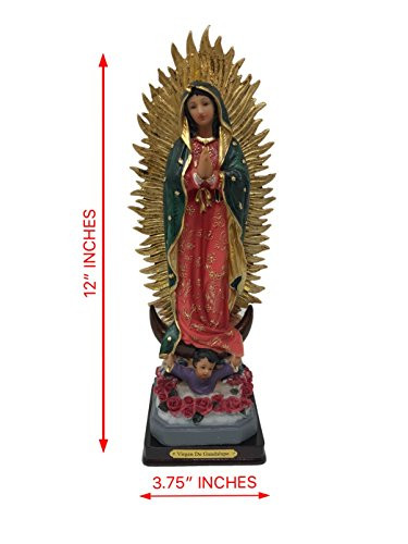 12" Inch Our Lady of Guadalupe Statue Catholic Gift the Pilgrim Sculptures Home Chapel Statue