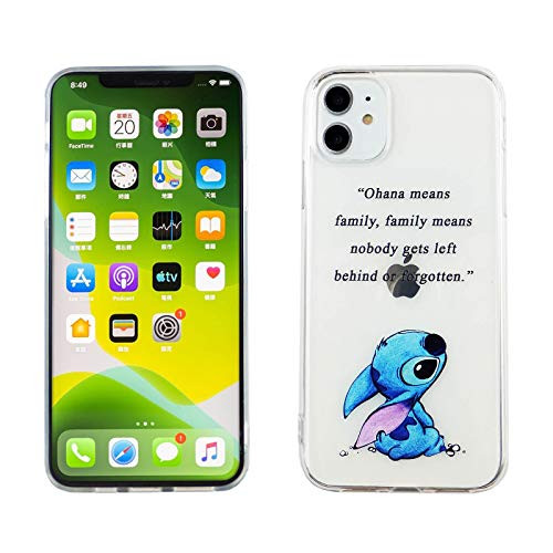 iPhone 11 Case,DURARMOR FlexArmor Rubber Flexible Bumper Shockproof Ultra Slim TPU Case Drop Protection Cover for iPhone 11 6.1 inch (Lilo & Stitch Quotes)
