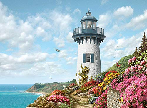 DIY 5d Diamond Painting Kits for Adults Lighthouse Full Drill Diamond dotz Kits for Adults Diamond dots for Adults(Lighthouse)