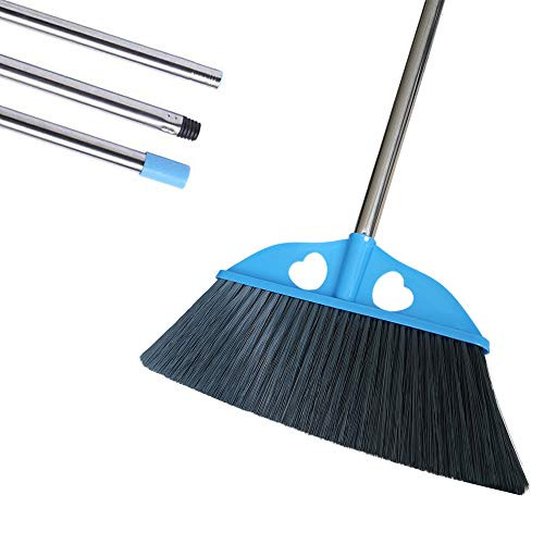 YONILL Indoor Dust Broom with Long Handle - Angle Broom for Hardwood Floor Cleaning Inside Soft Sweeping Brooms for House and Kitchen YONILL Indoor Dust Broom with Long Handle - Angle Broom for Hardwood Floor Cleaning Inside Soft Sweeping Brooms for House and Kitchen