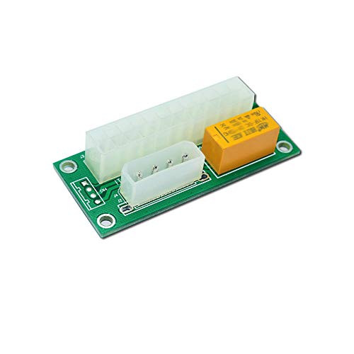 2 Pack Dual PSU Multiple Power Supply Adapter,add2psu ATX 24pin to Molex 4Pin Connector(2pcs)