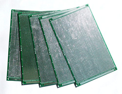 Penta Angel 5pcs Double-Side Prototype PCB Universal Printed Circuit Board Universal PCB Circuit Board (9x15cm 5PCS)