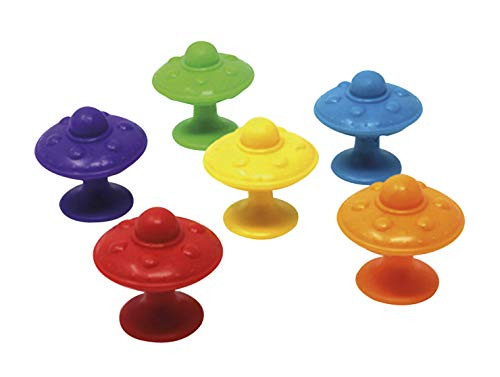 Learning Resources Super Suction Space Saucers, Fine Motor, Counting & Sorting Toy, 30 Pieces, Ages 4+