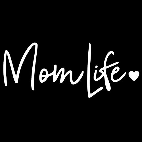 CCI Mom Life Decal Vinyl Sticker|Cars Trucks Vans Walls Laptop (White, 7.5") CCI Mom Life Decal Vinyl Sticker|Cars Trucks Vans Walls Laptop (White, 7.5")