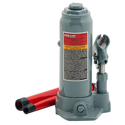 Pro-Lift B-004D Grey Hydraulic Bottle Jack - 4 Ton Capacity (Renewed)