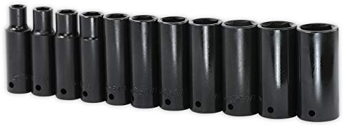 EPAuto 1/2-Inch Drive SAE Deep Impact Socket Set, 11 Sockets (Renewed)