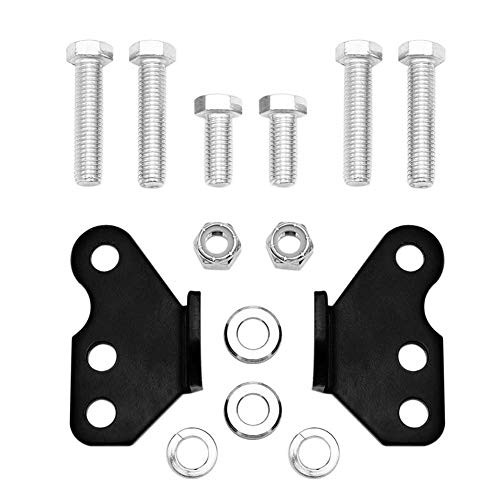 Harley Davidson 1" or 2" Adjustable Lowering Kit Electra Glide + Ultra Glide + Street Glide + Road Glide Motorcycle Drop Kit (Black) T6 Billet 02 03 04 05 06 07 08 09 10 11 12 13 14 15 16