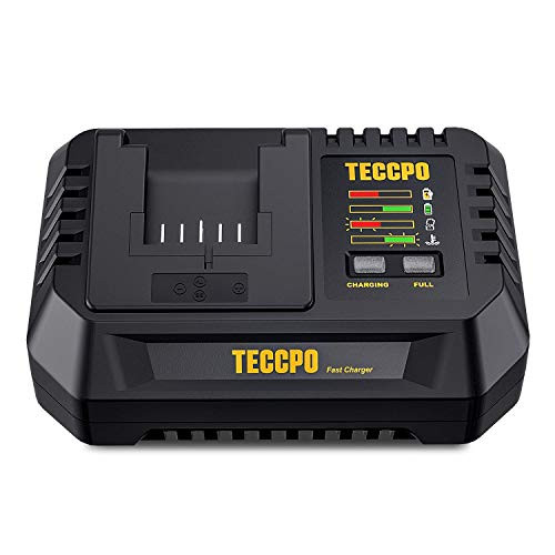 TECCPO 4.0A Fast Charger 20V MAX, 30Min Fast Full Charge, for 2.0Ah/4.0Ah Lithium Ion Battery - TDPC04P