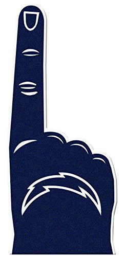 Rico Industries NFL Los Angeles Chargers #1 Fan Flat Foam Finger