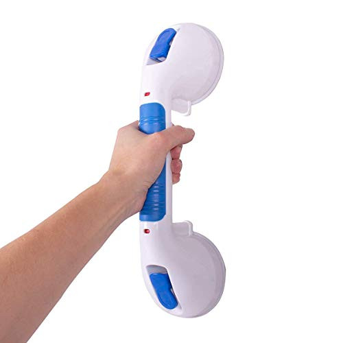 Carex Suction Shower Grab Bar 12 Ultra Grip Shower Handle - Dual Locking Grab Bars for Bathtubs and Showers Seniors, Disabled, Handicap, Elderly Assistance Product Carex Suction Shower Grab Bar 12 Ultra Grip Shower Handle - Dual Locking Grab Bars for Bathtubs and Showers Seniors, Disabled, Handicap, Elderly Assistance Product