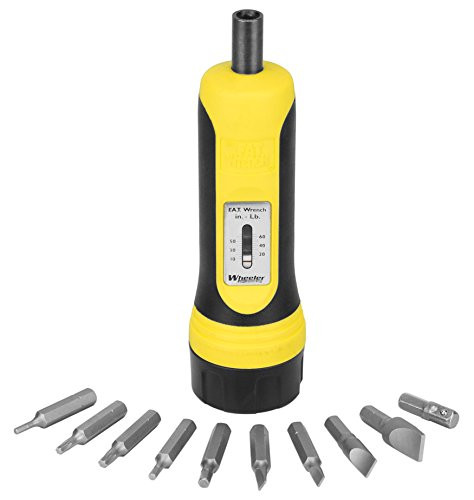 Wheeler Firearms Accurizing Torque Wrench with Inch/Pounds Measurement, Bits and Storage Case for Scope Mounting, Gunsmithing and Maintenance
