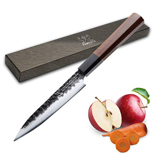 5 inch Utility knife, 3 layer 9CR18MOV clad steel w/octagon handle fruit and Vegetable Cutting Chopping Carving Knives Paring Knife