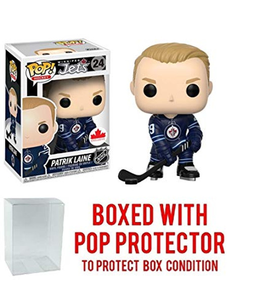 POP! Sports NHL Patrik Laine Winnipeg Jets Canada Exclusive Action Figure (Bundled with Pop Box Protector to Protect Display Box) POP! Sports NHL Patrik Laine Winnipeg Jets Canada Exclusive Action Figure (Bundled with Pop Box Protector to Protect Display Box)