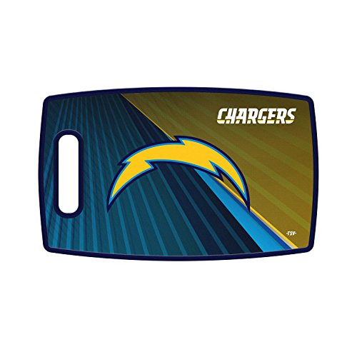 Sports Vault NFL Los Angeles Chargers Large Cutting Board, 14.5" x 9" Sports Vault NFL Los Angeles Chargers Large Cutting Board, 14.5" x 9"