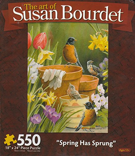 The Art of Susan Bourdet 550pc. Puzzle-Spring Has Sprung