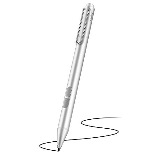 Active Pen for Microsoft Surface, Certified Stylus, Compatible with Surface Pro X/7/6/5/4/3, Surface Go 2, Surface Laptop/Book, 1024 Levels Pressure, AAAA Battery, Palm Rejection, 3 Pen Tips