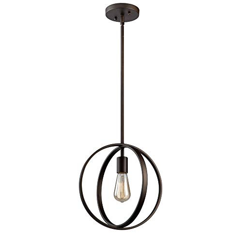 Artcraft Lighting Artcraft AC10881OB Transitional One Light Pendant from Newport Collection Dark Finish, 12.00 inches, Oil Rubbed Bronze