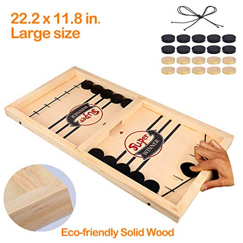 Fast Sling Puck Game ,Slingshot Games Toy,Paced Winner Board Games Toys for Kids & Adults Large Size