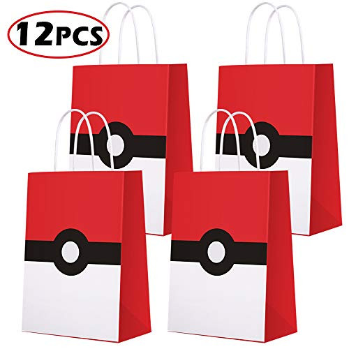 Game Theme Birthday Party Paper Gift Bags for Pocket monster Party Supplies Birthday Party Decorations - Party Favor Goody Treat Candy Bags for Game Kids Adults Birthday Party Decor- 12 PCS Game Theme Birthday Party Paper Gift Bags for Pocket monster Party Supplies Birthday Party Decorations - Party Favor Goody Treat Candy Bags for Game Kids Adults Birthday Party Decor- 12 PCS