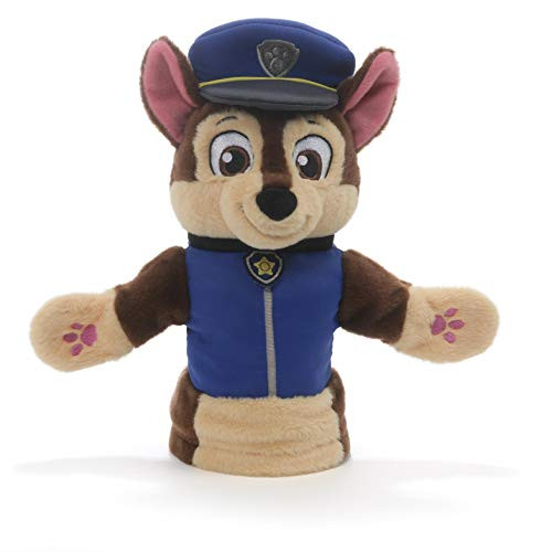 GUND Paw Patrol Chase Hand Puppet Plush Stuffed Animal Dog, Blue, 11" GUND Paw Patrol Chase Hand Puppet Plush Stuffed Animal Dog, Blue, 11"