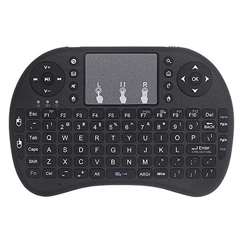 Mini Wireless Keyboard Handheld Remote Keyboard with Touchpad Work for PC,Raspberry Pi 2, Android TV Box,KODI,Windows 7 8 10