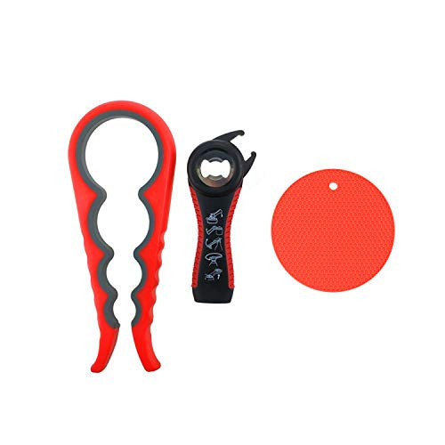 Jar Grip Opener Bottle Opener Set of 3,Multi Kitchen Tools Set,Rubber Jar,Non Slip Gripper Pad,Jar Openers Get Lids Off Easily for Weak, Senior, Arthritis Hands Jar Grip Opener Bottle Opener Set of 3,Multi Kitchen Tools Set,Rubber Jar,Non Slip Gripper Pad,Jar Openers Get Lids Off Easily for Weak, Senior, Arthritis Hands
