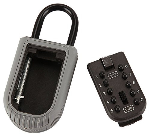 Key Lock Box Storage Combination Realtor Key Safe Box Push Button Set Your Own Combination Padlock Security Key Lock Box for Home Garage School Spare House Keys