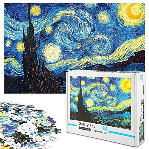Jigsaw Puzzles for Adults, 1000 Piece Puzzles, Starry Sky Large Puzzle Game Artwork, Educational Intellectual Decompressing Fun Game for Kids Adults Toy, 27.5" x19.6"