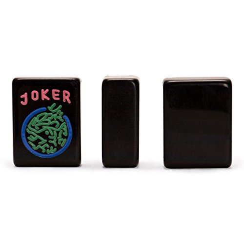 Yellow Mountain Imports Set of 166 American Mahjong (Mah Jong, Mahjongg, Mah-Jongg, Mah Jongg) Tiles, Jet Set