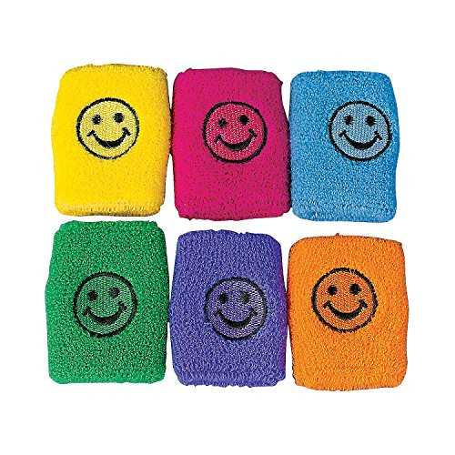Smile face Wrist Bands (1 Dozen) - Bulk