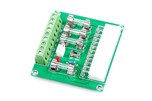 LIVISN Breakout Board Module 24Pin ATX to Terminal Block 24 20-pin ATX DC Power Supply Power Module Power Breakout Board