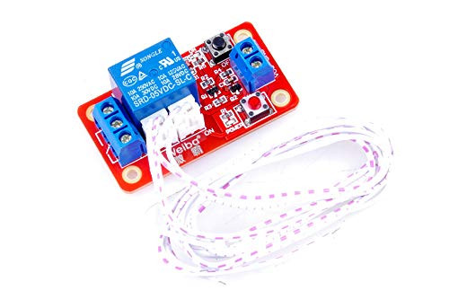 LIVISN DC V -Channel Self-Latching Relay Module One Button Start Stop Bistable AC 250 DC 30V 10A Load for SCM Control, Household Appliances Control, Industrial Equipment Control (5V, 1CH)