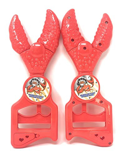 9" Toy Crab Claw Grabber Tool | Crabby Claw Reacher | Fun Kids Grabbing Pool Toy, Pickup Tool, Beach Toy | 2 Pack Bundle