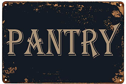 Monifith Pantry Sign Reto Vintage Metal Tin Signs Rustic Kitchen Decor Farmhouse Wall Decor Home Decorations 8X12Inch