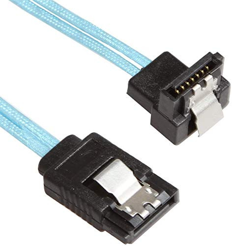 YoungPower SATA III Cable 18-inch SATA III 6.0 Gbps 7pin Female to Female Data Cable with Locking Latch 5Pack