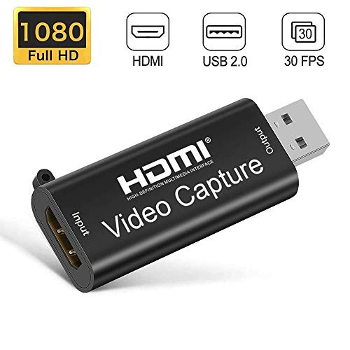 Capture Card, TOKANI HDMI Video Game Converter, HDMI to USB Capture Device Support Full HD 1080P Video for Gaming, Streaming, Teaching, Video Conference, Live Broadcasting