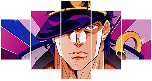 Jackethings JoJo's Bizarre Adventure Poster Unframed JOJO Canvas Prints Wall Art Decoration