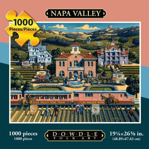 Jigsaw Puzzle - Napa Valley 1000 Pc By Dowdle Folk Art by Dowdle Folk Art