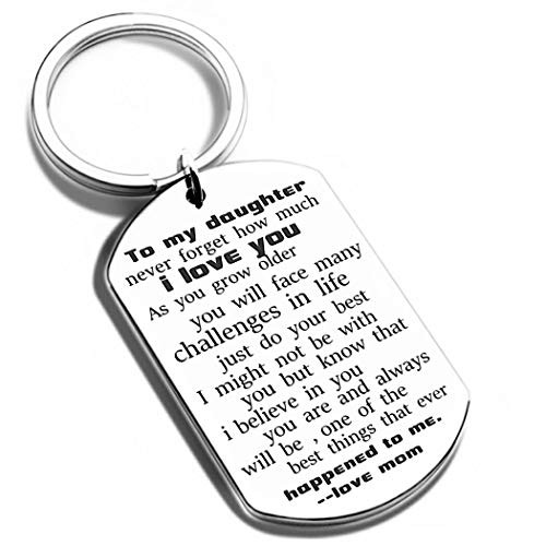 to My Daughter Keychain from Dad Mom Inspirational Gift Never Forget That Graduation Christmas for Her Women Step Daughter Mothers (to My Daughter from mom to My Daughter Keychain from Dad Mom Inspirational Gift Never Forget That Graduation Christmas for Her Women Step Daughter Mothers (to My Daughter from mom