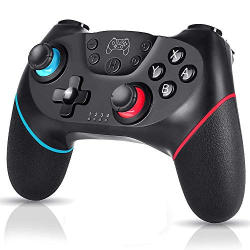 AodoT Wireless Controller for Nintendo Switch, Remote Pro Controller Gamepad Joypad Joystick for Nintendo Switch Console, Switch Controller with Charge Cable Supports Gyro Axis/Turbo/Dual Vibration