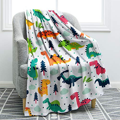 Jekeno Cartoon Dinosaurs Throw Blanket Soft Ligtweight Durable Cozy Bed Couch Blanket Plush Microfiber 50"x60" Jekeno Cartoon Dinosaurs Throw Blanket Soft Ligtweight Durable Cozy Bed Couch Blanket Plush Microfiber 50"x60"