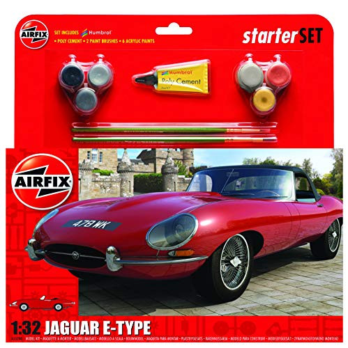 Airfix Jaguar E-Type Starter Gift Set (1:32 Scale)