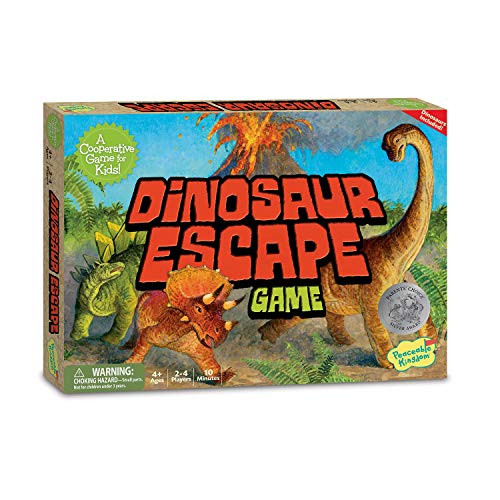 Peaceable Kingdom Dinosaur Escape Award Winning Cooperative Game of Logic and Luck for Kids (Renewed)